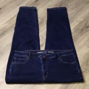 🦅American Eagle Mom Jean Stretch Denim Size 16 w/27" inseam SAC735
